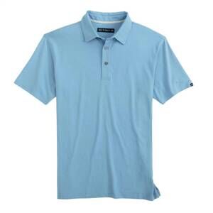 NEW FISH HIPPIE CO men's beacham solid polo in blue